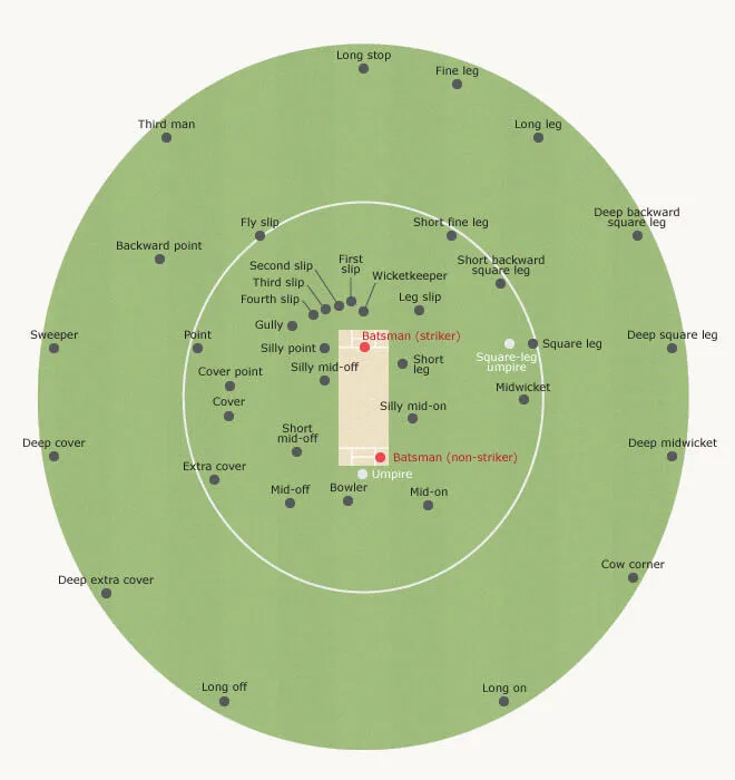 All Fielding Positions in Cricket
